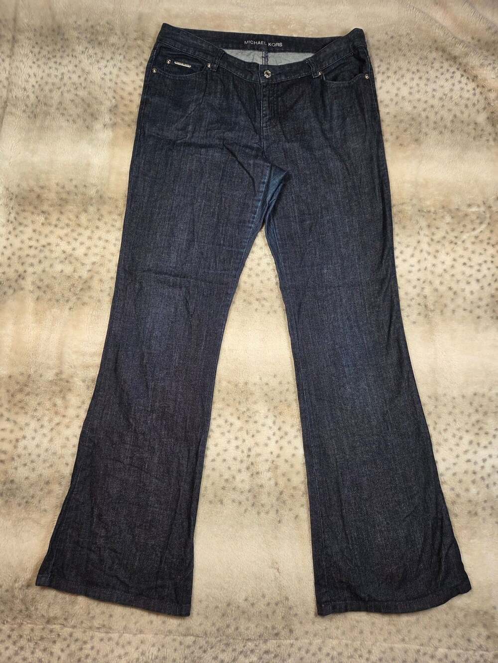 Michael Kors Flared Jeans, Size 10, Dark Wash